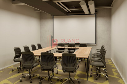 Ruang Rapat (Meeting Room) Gedung Bobobox Pods Tanah Abang Kapasitas 12 Pax