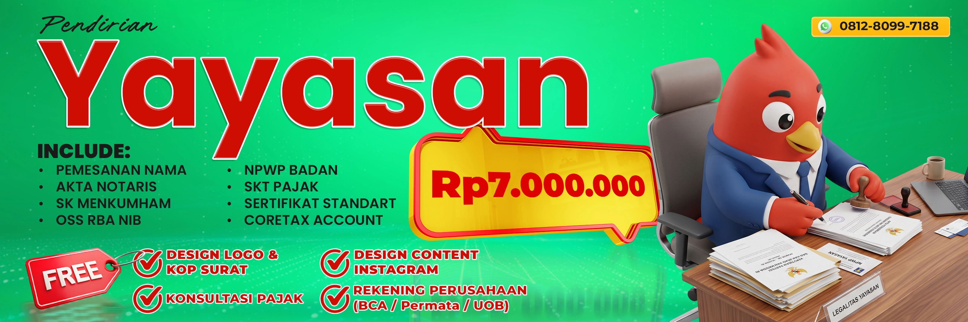 Pendirian Yayasan Lengkap